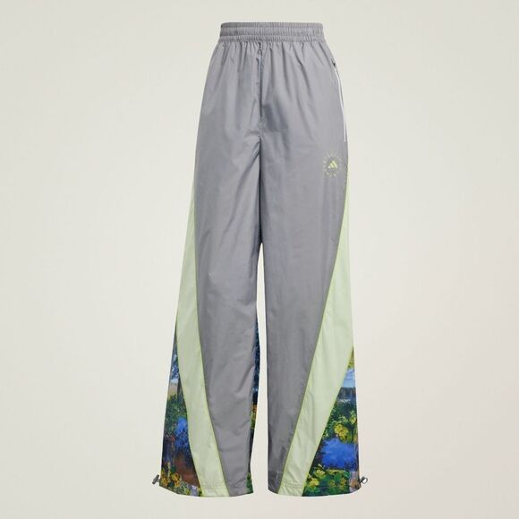 Adidas by Stella McCartney Earth Collage Woven Track Pants Women's Medium M Grey - Picture 7 of 16